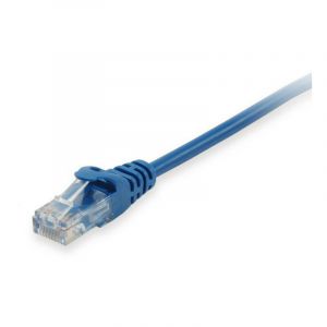 Image de Equip Life Cordon de raccordement RJ-45 (M) pour RJ-45 (M) 25 cm UTP CAT 6 moulé, bloqué bleu