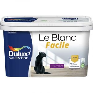 Dulux Valentine Peinture Le Blanc Facile Velours Blanc 2,5 l - Blanc