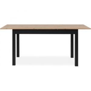 Image de Table extensible COBURG + 1 allonge 40cm - Style industriel - Chene ar