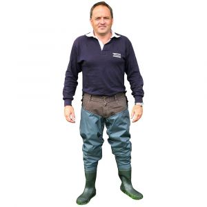 Shakespeare Sigma Wader cuissardes en nylon imperméable avec bottes pour homme et femme. Pour pêcher du bord et en rivière, pêche à la mouche