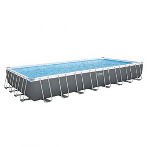 Bestway Piscine Démontable Tubulaire Power Steel 956x488x132 cm avec Pompe de Filtration de 8.327 L/H, Échelle et Bâche