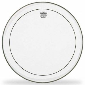 Remo Peaux pour les batteries acoustiques 12'' PINSTRIPE transparente