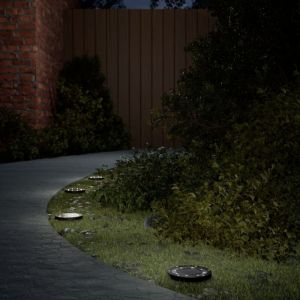 VidaXL Lampes solaires de sol et piquets de sol ext&eacute;rieur 4 pcs, &eacute;clairage solaire au sol, &eacute;clairage de paysage solaire &agrave; 4008202