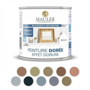 Peinture effet dorure multisupport - 5L Vieil Or - Qualit&eacute; air A+ - Peinture dor&eacute;e Mauler