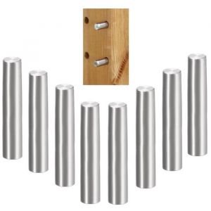 Cyclingcolors 8x taquet étagère acier diamètre 5mm x 24mm bois a enficher tige insert meuble placard armoire tenon