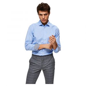 Selected Chemise Manche Longue Slim New Mark M Light Blue