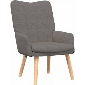 VidaXL Fauteuil relaxant Gris clair 63 x 67 x 94 cm tissu