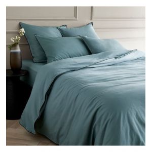 Housse de couette en voile de coton lavé, Gypse