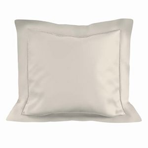 Soleil d'Ocre Taie d'oreiller en Coton 63x63 cm Percale écru