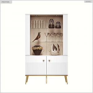 Armoire Vitrine - H.150 x L.92 x P.40 cm - PRESTIGE