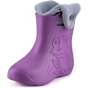 Ladeheid Bottes de Pluie en EVA Unisexe Enfant Fille Gar&ccedil;on LA-CA-04 (Lilla, 28/29 EU)
