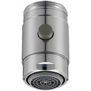 Image de Neoperl Ecobooster chromé - pour lavabo et évier - Débit de 5 à 17 l/min /M24x100