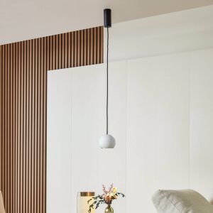 LED Suspension 'Darkorin' en plâtre pour salon & salle à manger - blanc