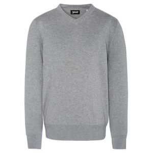 Schott Pull col V Gris - Couleur Gris - Taille S