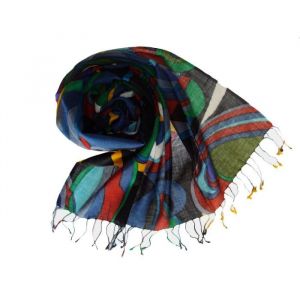 Etole écharpe - Laine 100% - Gris, Bleu, Vert, Rouille - Chic - Automne/Hiver - Femme