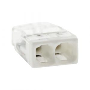 Wago Bornes à Insertion Directe 2 Entrées Série 2273, Sachet de 20, Pour Fils Rigides 0,5-2,5 mm², Tension 450V, Courant 24A, Longueur Dénudage 11mm, Installation Rapide et Sécurisée