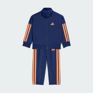 Adidas Unisex Baby ESSENTIALS CLIMACOOL TRACKSUIT, dark blue/Dusky Orange, 3-4 Years