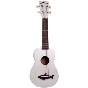 Kala Makala Shark blanc MK-SS-WHT (+ housse) - Ukulele Soprano