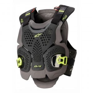 Image de Alpinestars Pare-pierres A-4 Max noir/anthracite/jaune fluo - M/L