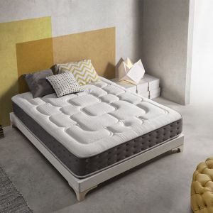 SIMPUR Relax Matelas 150x200 cm Royal Top Viscoélastique et Ressorts Ensachés 30 cm d'Épaisseur 11 Zones de Confort