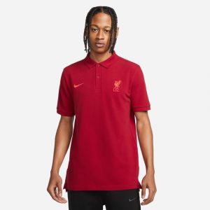 Nike Liverpool Polo NSW - Rouge/Rouge foncé, pointure Medium - Rouge - Taille Medium