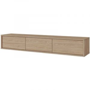 Meuble TV 180cm collection MAANUM. Couleur chêne clair.