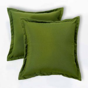 Coussin d'extérieur imperméable Vert, 45x45 cm – Lot de 2