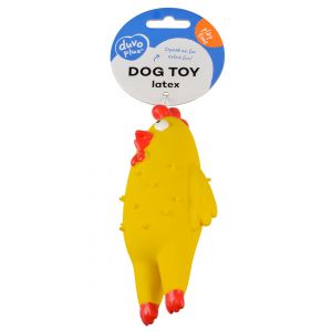 Jouet pour chien latex flamant/poulet/canard debout Duvoplus