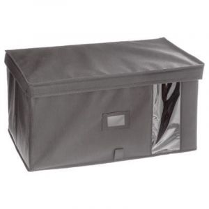 Image de Boîte de Rangement "Dressing" 30x50cm Gris Clair Prix