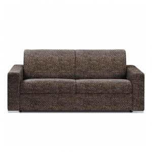 Image de Italian Spirit Canapé lit 2-3 places DREAMER convertible RAPIDO 120cm matelas 16 cm Tissu tweed fashion taupe - taupe