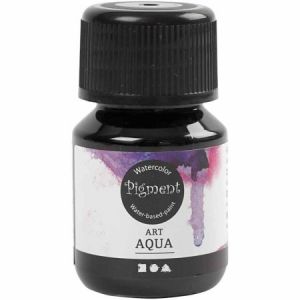 CC Hobby Aquarelle Art Aqua Pigment, noir, 30ml Peintures Aquarel