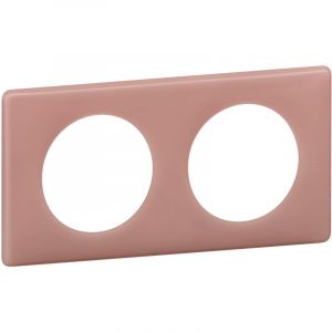 Legrand Plaque de finition C&eacute;liane vieux rose 2 postes