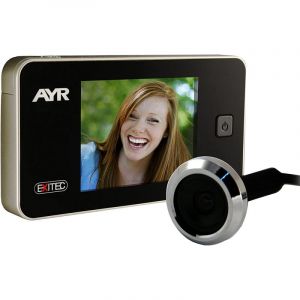 Judas num&eacute;rique AYR 752-M pour portes &eacute;troites de 24 &agrave; 51 mm d'&eacute;paisseur Chrom&eacute;