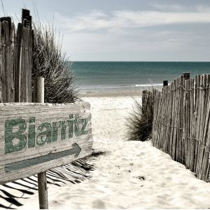 Artis Tableau sur toile panneau Biarritz 30x30 cm