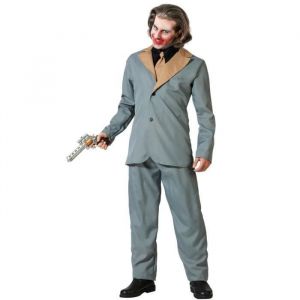 Atosa D&eacute;guisement clown halloween gris avec cravate homme adulte XL