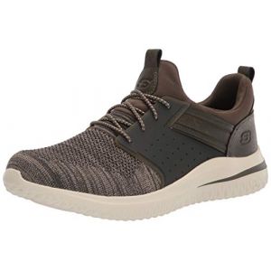 Skechers Delson 3.0 Cicada, Basket Homme, Vert, 44 EU