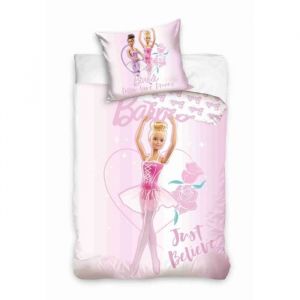 Mattel Easy Dort - Parure de lit Just Believe 100% coton 140x200 cm