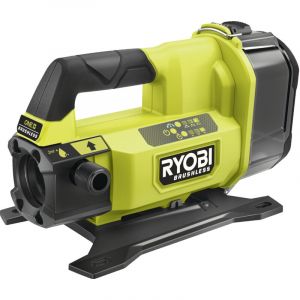 Ryobi Pompe de Transfert Sans Fil 18V ONE+ RY18TPXA-0 – Brushless, 2 271L/h, 3 Vitesses, Hauteur 16,5m, Minuteur Auto, Protection Débit Sec – Batterie Non Incluse
