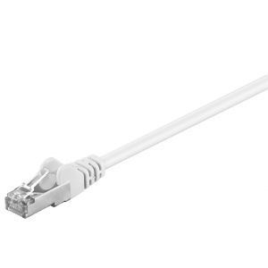 Goobay Câble patch CAT 5e, SF/UTP, blanc 5 m