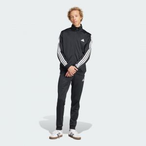 Image de Adidas Homme SPORTSWEAR BASIC 3 STRIPES TRICOT TRACKSUIT, Black, L Short