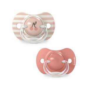 Suavinex Lot de 2 Sucettes Symétriques SX Pro Birdies Rose - 18 Mois +