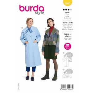 Burda Patron 5860-Veste & manteau -