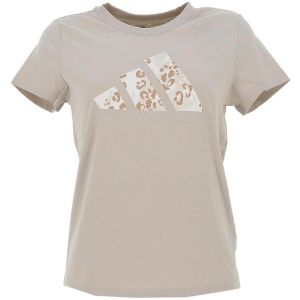 Adidas Tee-shirt &agrave; manches courtes fille en jersey simple avec grand logo animal