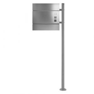 ECD Germany Bo&icirc;te aux Lettres sur Pied avec Compartiment &agrave; Journaux, Ensemble de Bo&icirc;te