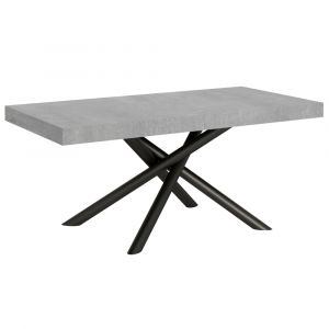 Table extensible 90x180/284 cm Famas Cemento structure Anthracite