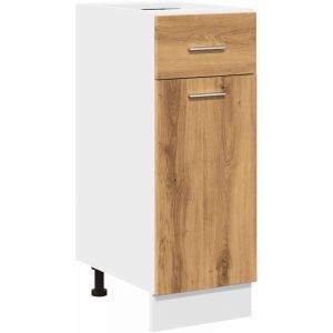 VidaXL Armoire de plancher à tiroir chêne artisanal 30x46x81,5 cm