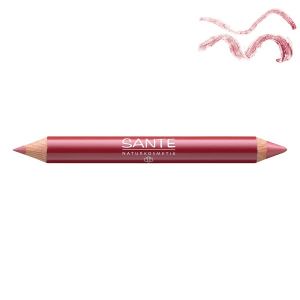 Sante Naturkosmetik Crayon duo contour lèvres et gloss 03 Glamourous