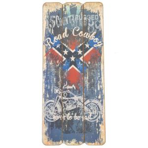 United Labels Decoration murale en bois &agrave; suspendre moto road co