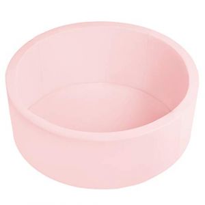 SELONIS Piscine &Agrave; Balles 90X30cm/SANS Balles Ronde en Mousse pour B&eacute;b&eacute; Enfant, Rose