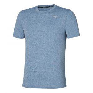 Mizuno Impulse Core Tee Maillot De Course Hommes - Bleu, Taille XL